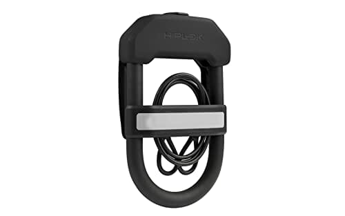 Hiplok DXC, U-lock z dodatkową linką stalową, Unisex, ALL BLACK, Wymia - obrazek 2