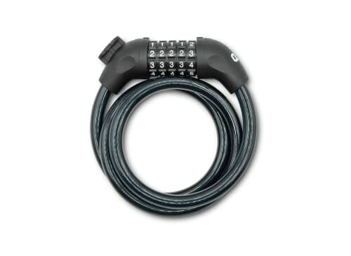 Urban Prime Combination lock - Kłódka antywłamaniowa do rowerów i skuterów, zamek szyfrowy, kabel 120 cm, kolor oktanowy - obrazek 7