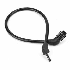 Zamek szyfrowy, stalowy zamek linowy z 4-cyfrowym hasłem szyfrowym do