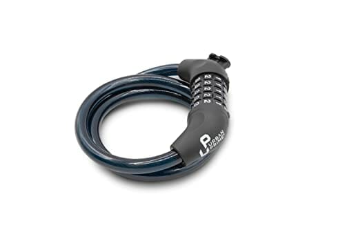 Urban Prime Combination lock - Kłódka antywłamaniowa do rowerów i skuterów, zamek szyfrowy, kabel 120 cm, kolor oktanowy