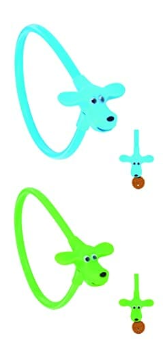 Silikonowa blokada kablowa dla dzieci z głowicą zamka dla psa i 2