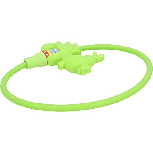 Dinozaur zamek do roweru dla dzieci, zamek szyfrowy z 4-krotnym wałkie - obrazek 4