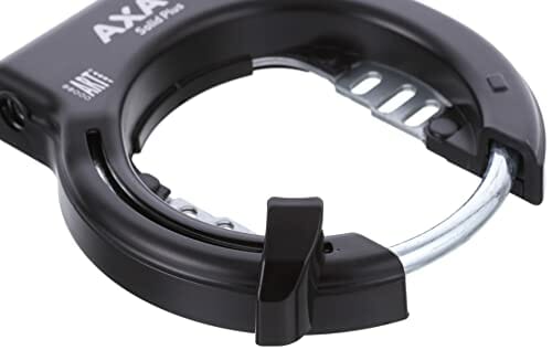 Axa Unisex - zapięcie rowerowe dla dorosłych Solid Plus, czarne, One S - obrazek 2