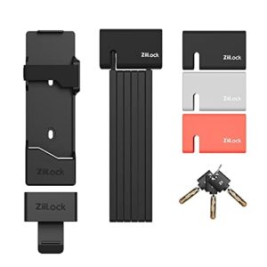 ZiiLock M składany zamek rowerowy, kompaktowy zamek zabezpieczający przed kradzieżą, do rowerów elektrycznych, skuterów i rowerów