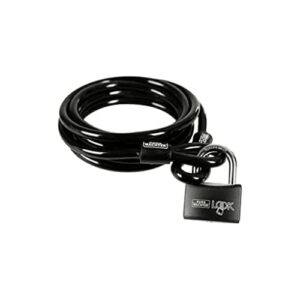 BURG-WÄCHTER Sicherheitskabel mit Vorhangschloss, Extralanges Spiralka