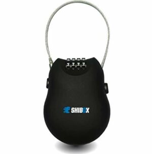 Zamek kablowy, zamek szyfrowy lub zamek linowy – idealny jako zamek do skutera elektrycznego lub skutera, z kablem o długości 110 cm i 4-cyfrowym kodem numerycznym