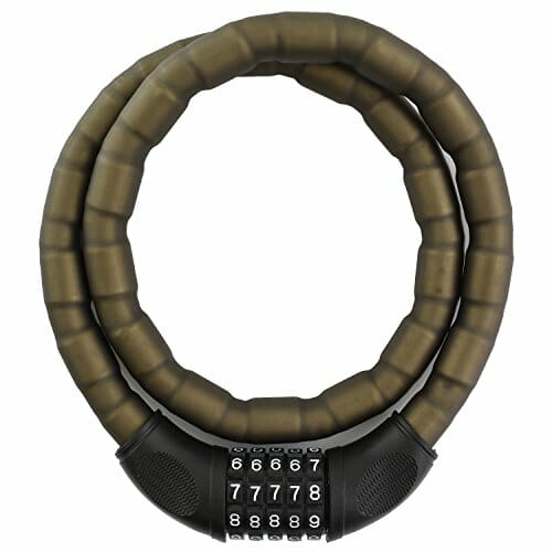 nean pancerka rowerowa, motocykl, zamek szyfrowy, zamek szyfrowy, czarny matowy, 20 x 1000 mm - obrazek 7