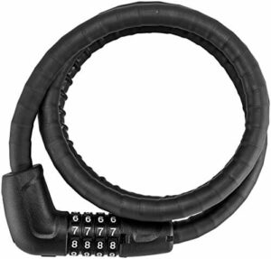ABUS Unisex - dla dorosłych 6615C/85/15 BK SCLL Steel-O-Flex, 0,85 cm