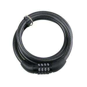 PrixPrime - Zamek rowerowy kombinowany ze stalową linką