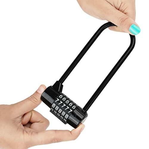 Kurtzy 5-cyfrowa kłódka szyfrowa, długa szekla 15,5 cm, wytrzymała, wo - obrazek 6