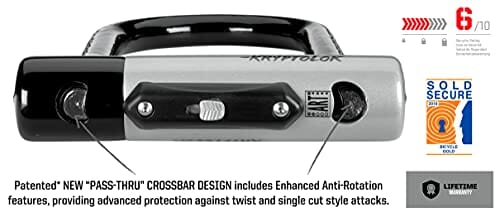Kryptonite Kryptolok Standard Rowerowy U-Lock z 1,2 m Flex Cable - obrazek 5