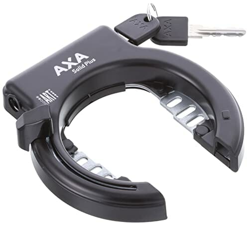 Axa Unisex - zapięcie rowerowe dla dorosłych Solid Plus, czarne, One S - obrazek 4