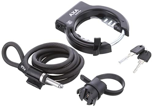 Axa Unisex - zapięcie rowerowe dla dorosłych Solid Plus, czarne, One S - obrazek 3