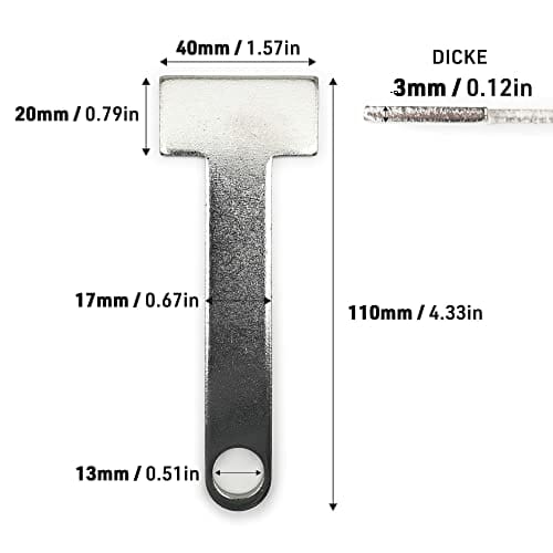 URBAN UR140 Kłódka do Kasku Motocyklowego Lekki Wielofunkcyjny Karabiń - obrazek 2