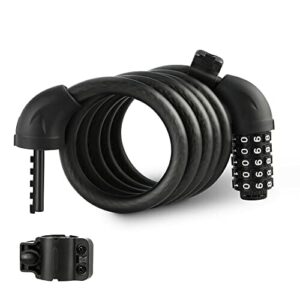 ValueMax Kabel rowerowy 150 cm x 12 mm z 5 cyframi Inteligentny kod, d