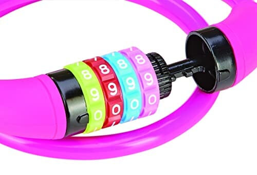 Blokada kablowa z cyframi dla dzieci, kombinacja 4 cyfr, możliwość dow - obrazek 3