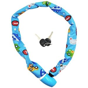 Blokada rowerowa motocykl skuter elektryczny projekt kłódka łańcucha z kluczami stal 70 cms blokada rowerów przed kradzieżą rower rower blokada przed kradzieżą łańcucha rower motocykl