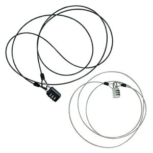 NOMEY 2-częściowy zestaw kabli bezpieczeństwa, pleciony kabel blokując