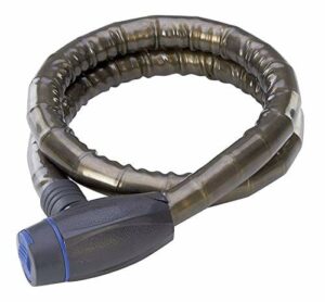 Prophete zapięcie rowerowe, pancerny kabel kablowy, kolor czarny