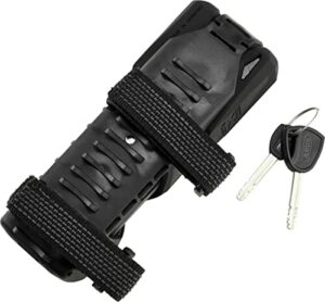 Abus 6500/110 BK SH Antifurto pieghevole per bicicletta adulto unisex, nero, 110 cm