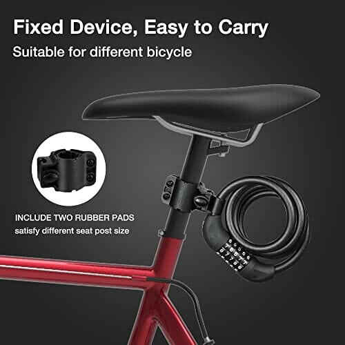 ValueMax Kabel rowerowy 150 cm x 12 mm z 5 cyframi Inteligentny kod, d - obrazek 5