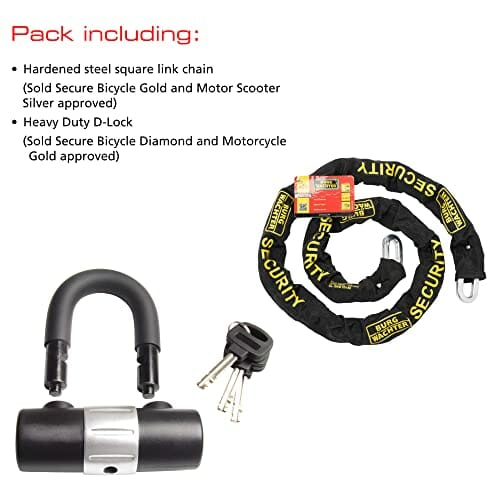 Burg-Wachter 1M sprzedany bezpieczny złoty łańcuch rowerowy i zamek ze - obrazek 6
