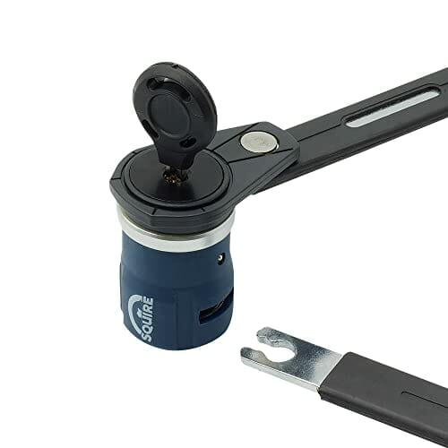 P4B | Składane zapięcie rowerowe z uchwytem i kluczem – długość 69 cm | zapięcie rowerowe składane – z hartowanej specjalnej stali | mechanizm zamykania DISC TUMBLER - obrazek 6