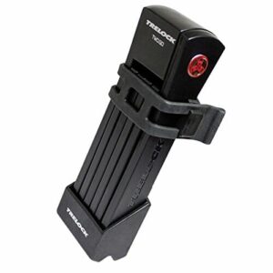 Trelock Zamek składany FS 200 Two Go czarny, uchwyt/Bracket Black, 75 x 10 x 10 cm