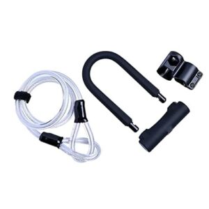 Omosege Średnica 0,7 , zamki rowerowe, wytrzymała ochrona przed kradzieżą z kluczem, zamek w kształcie litery U do roweru, zamek z kablem i kluczami