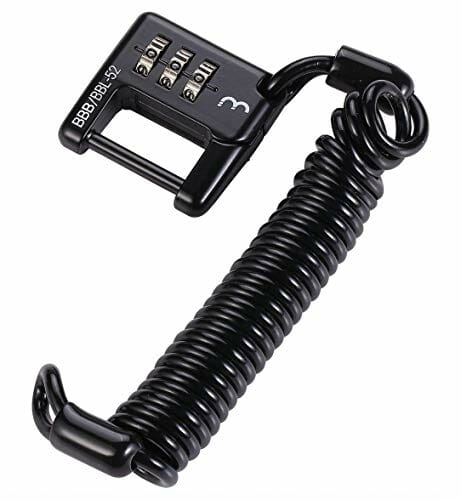 BBB Zamek rowerowy Minisafe BBL-52, czarny, 3 x 1200 mm