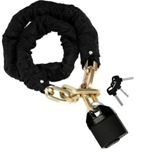 Belle Vous Łańcuch i kłódka do motocykli i rowerów - długość 1,2 m i g