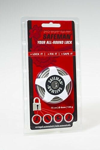 Safeman® blokada kablowa, zamek rowerowy, zamek narciarski, zamek - wielofunkcyjny zamek z kluczem - obrazek 8