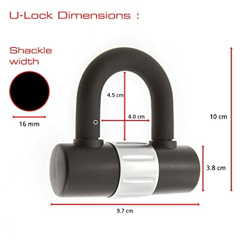 Burg-Wachter Unisex's 2 m sprzedawany bezpieczny zamek i kotwica do mocowania w ziemi zamek rowerowy, czarny - obrazek 5