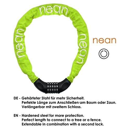 nean Zapięcie rowerowe z cyframi i wysokim stopniem bezpieczeństwa, za - obrazek 7