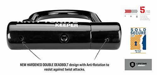 Kryptonite Zapięcie rowerowe Keeper Mini-6 (8, 3 x 15, 2 cm), czarne, - obrazek 4