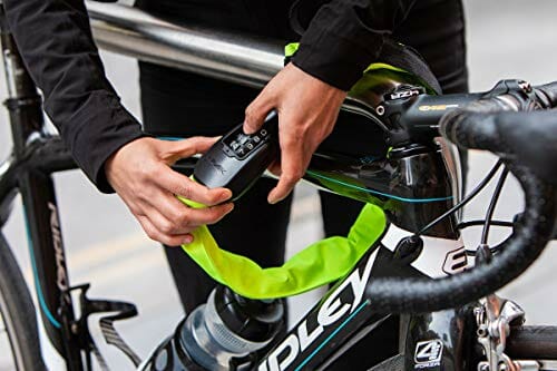 Hiplok SPIN, Zapięcie łańcuchowe, Unisex, NEON YELLOW, Długość zapięci - obrazek 5