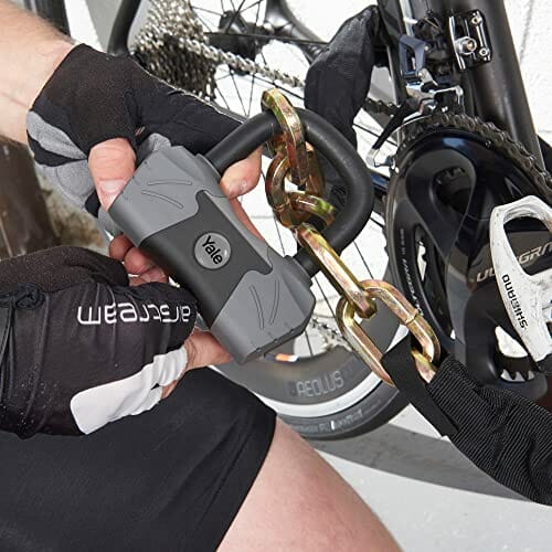 Yale YUL3C/14/230/1 Zapięcie Rowerowe, U Lock z Kablem, 230 mm, Stal H - obrazek 4