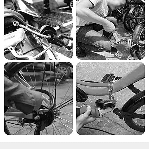 ChenYu 100 cm zapięcie łańcuchowe, łańcuch czworokątny z kluczem do zabezpieczania ciężkich motocykli, rowerów i rowerów elektrycznych, najwyższy poziom bezpieczeństwa, wytrzymałość 7 mm - obrazek 2