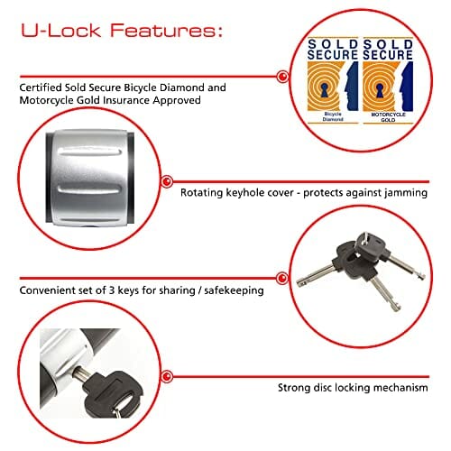 Burg-Wachter Unisex's 2 m sprzedawany bezpieczny zamek i kotwica do mocowania w ziemi zamek rowerowy, czarny - obrazek 9