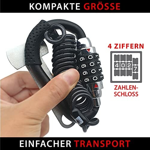 KRASER KR723B Blokada Kasku Motocyklowego, Kod Kombinacji Motocykli, A - obrazek 6