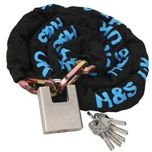 H&S Wytrzymała Blokada i Łańcuch Do Roweru Lub Motocykla - Łańcuch i K