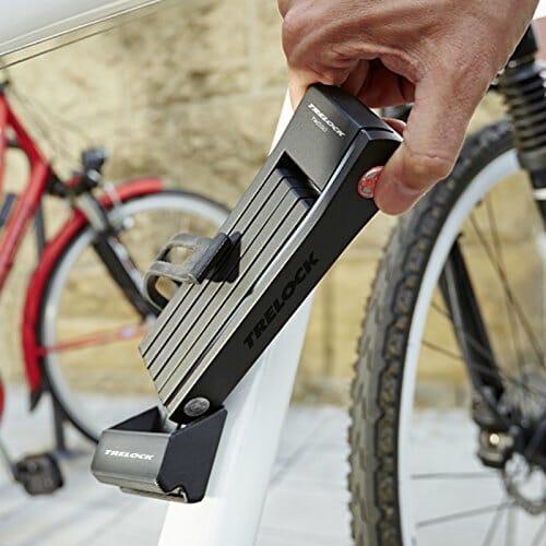 Trelock Zamek składany FS 200 Two Go czarny, uchwyt/Bracket Black, 75 x 10 x 10 cm - obrazek 2