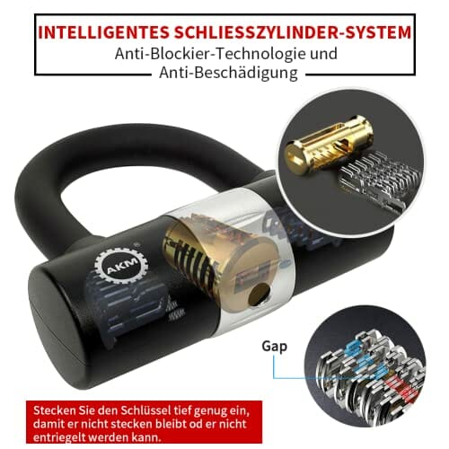 Antykradzieżowy zamek łańcuchowy do motocykla, 90 cm, wytrzymały łańcuch rowerowy o grubości 10 mm, z 4 przyciskami bezpieczeństwa 16 mm, zamek tarczowy, odporny na przecięcia łańcuch rowerowy do skutera - obrazek 7