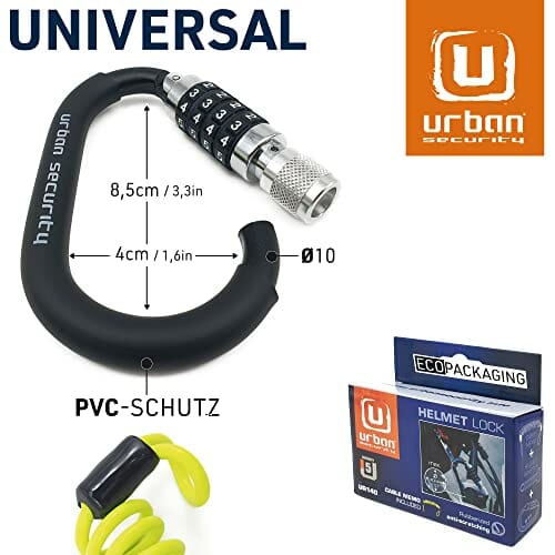 URBAN UR140 Kłódka do Kasku Motocyklowego Lekki Wielofunkcyjny Karabiń - obrazek 3