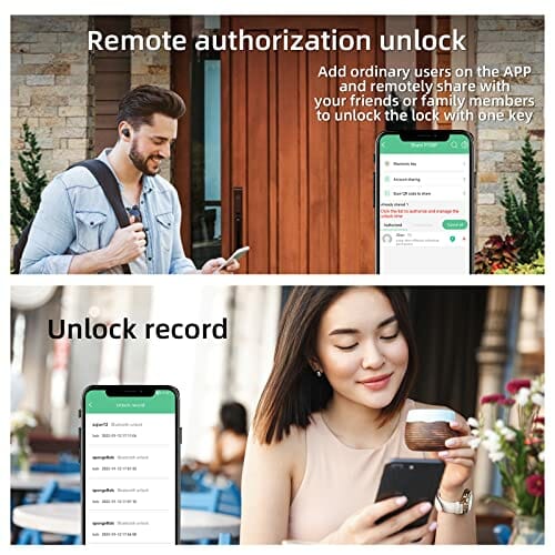 Anweller Zapięcie rowerowe, czytnik linii papilarnych, wodoodporne, przenośne, z uchwytem na zapięcie rowerowe, Smart Lock z 20 odciskami palców, zabezpieczenie przed kradzieżą z drutu stalowego 12 mm (czarne) - obrazek 3