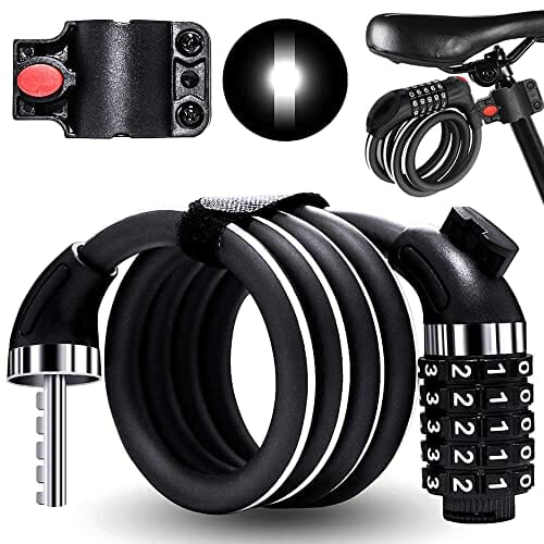 Blokada łańcucha, 1,2 m High Security zamek łańcucha rowerowego, długie zamki kablowe odporne na warunki atmosferyczne wytrzymałe zapięcie rowerowe z 5-cyfrowym kodem, do roweru, motocykla, bramy (odblaskowe)