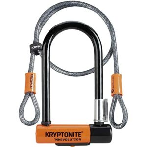 Kryptonite Evolution Mini-7 Rower U-Lock z podwójnym kablem KryptoFlex