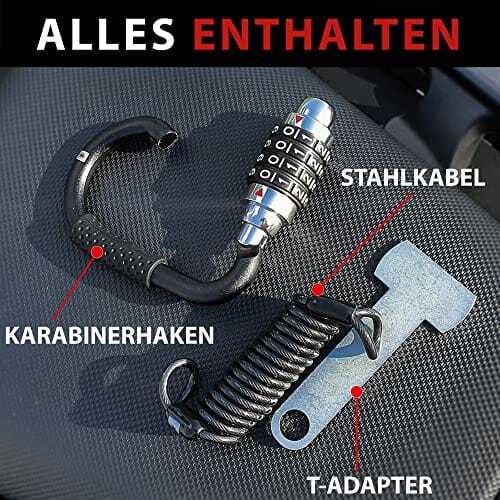 KRASER KR723B Blokada Kasku Motocyklowego, Kod Kombinacji Motocykli, A - obrazek 4