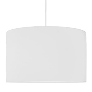 youngDECO® Lampa do pokoju dziecięcego i pokoju dziecięcego, biała, 2 x E27, Ø 38 cm, klosz z materiału, dekoracja pokoju dziecięcego dla dziewcząt, kompletna lampa sufitowa, wyprodukowana w UE