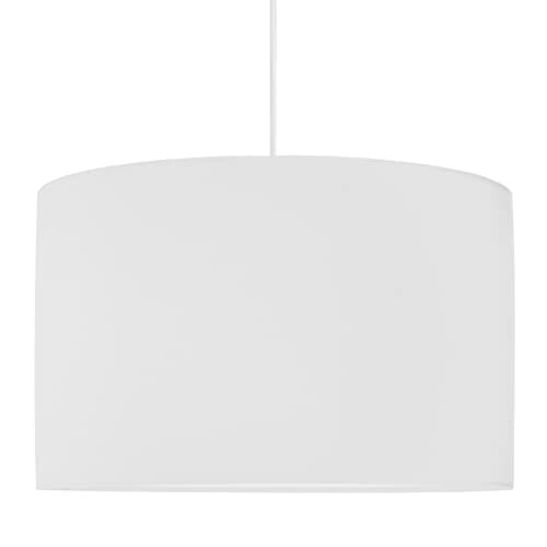 youngDECO® Lampa do pokoju dziecięcego i pokoju dziecięcego, biała, 2 x E27, Ø 38 cm, klosz z materiału, dekoracja pokoju dziecięcego dla dziewcząt, kompletna lampa sufitowa, wyprodukowana w UE